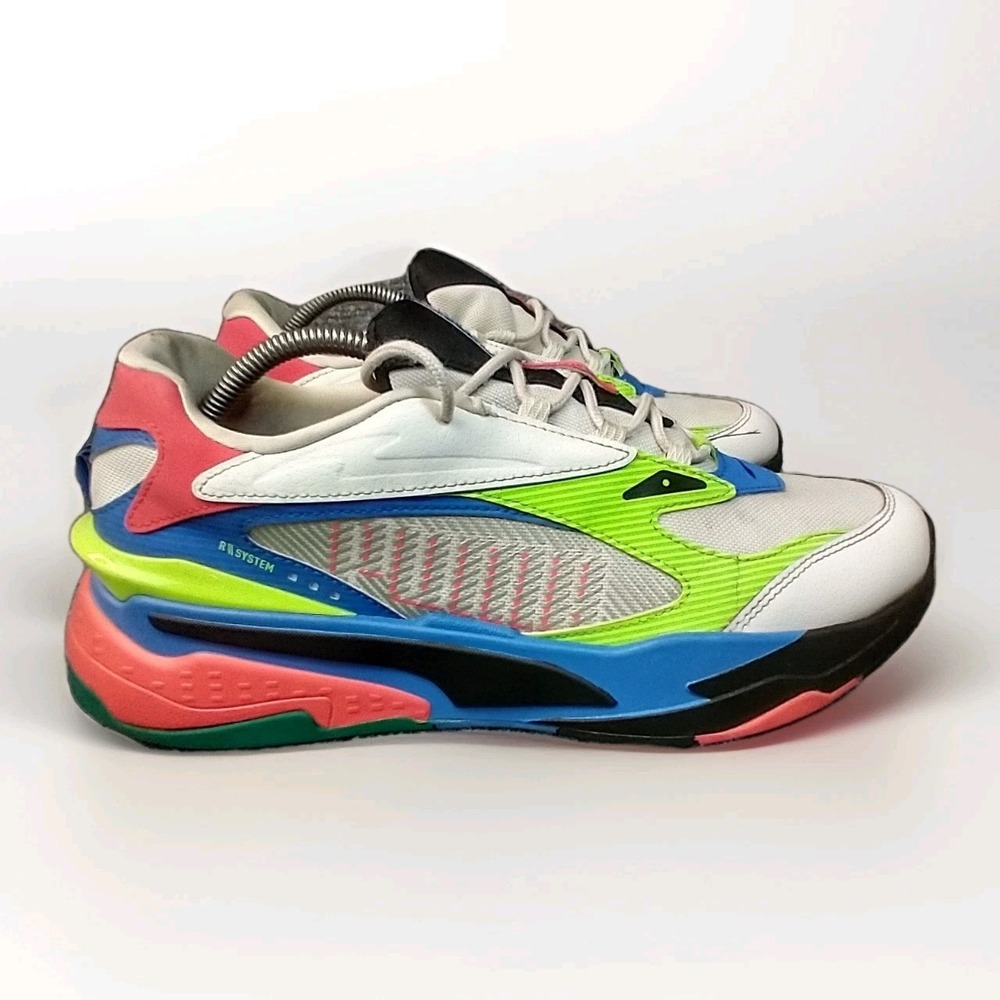 Puma RS-Fast Nano Mens 10 Sneakers Multi-Color Running Shoes DAMAGE